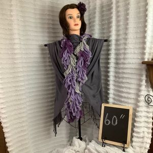 💜💜💜 Handcrafted Alpaca Wool Braided Scarf!